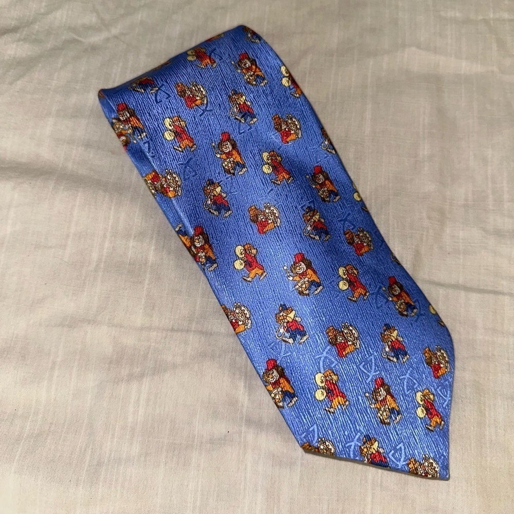 Leonard Paris Clown Pattern Tie